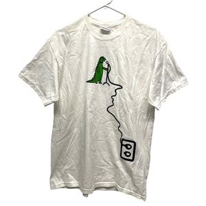 Vintage Y2K 2004 Pop Tarts “Crazy Good” Singing Lizard White Promo T-Shirt // L